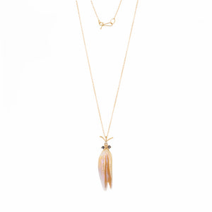 Annette Ferdinandsen Natural Pearl Beetle Pendant Necklace | Quadrum Gallery