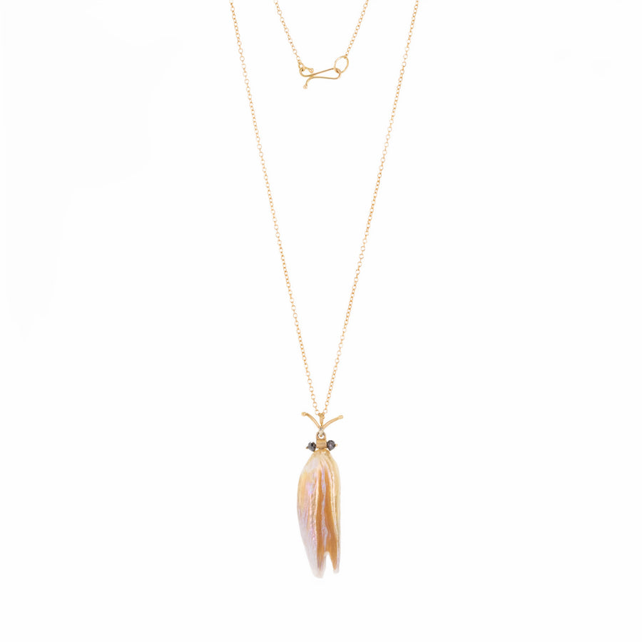 Annette Ferdinandsen Natural Pearl Beetle Pendant Necklace | Quadrum Gallery