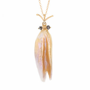 Annette Ferdinandsen Natural Pearl Beetle Pendant Necklace | Quadrum Gallery