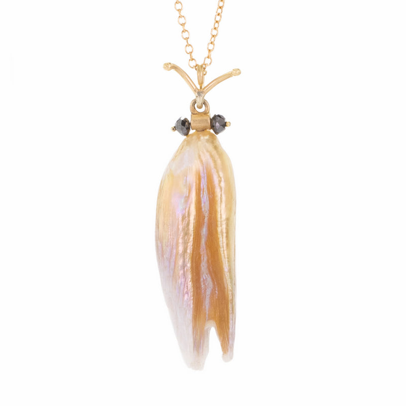 Annette Ferdinandsen Natural Pearl Beetle Pendant Necklace | Quadrum Gallery