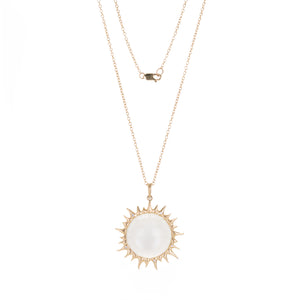Annette Ferdinandsen Moonstone Eclipse Pendant Necklace | Quadrum Gallery