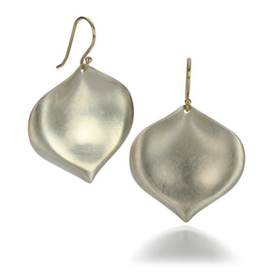 Annette Ferdinandsen Large Silver Rose Petal Earrings | Quadrum Gallery