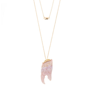 Annette Ferdinandsen Carved Agate Crab Claw Pendant Necklace | Quadrum Gallery