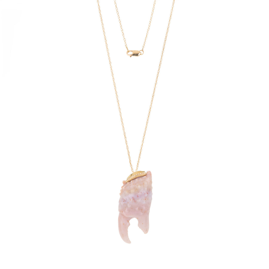 Annette Ferdinandsen Carved Agate Crab Claw Pendant Necklace | Quadrum Gallery