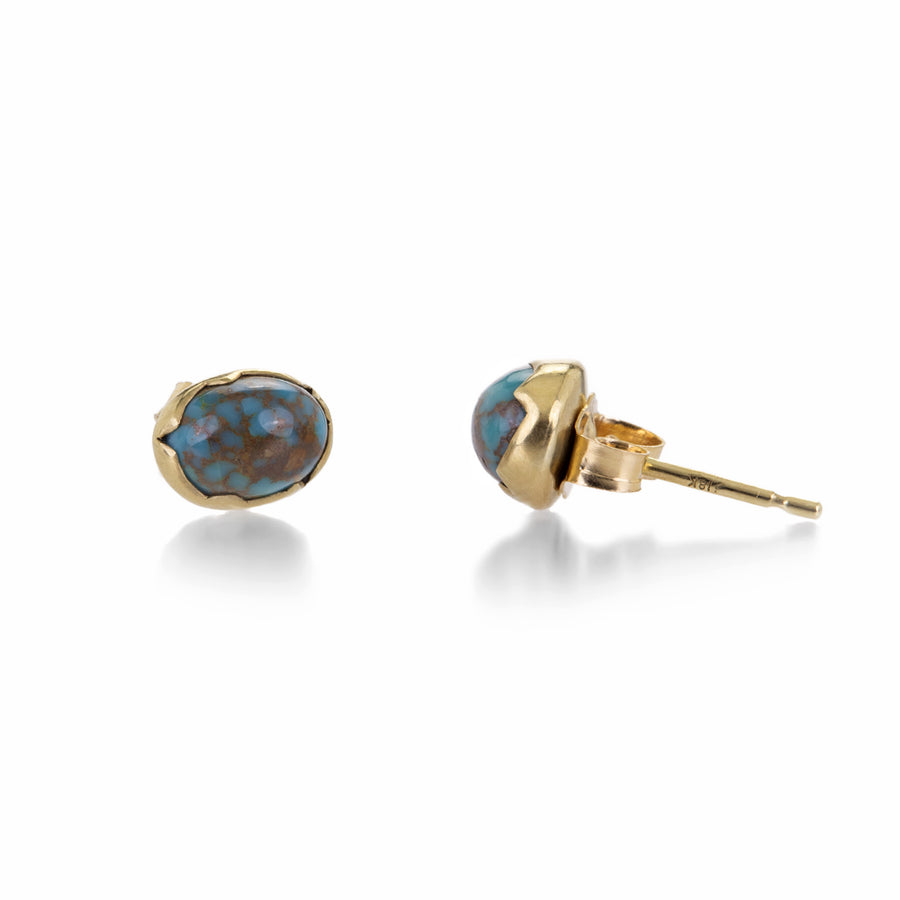 Annette Ferdinandsen Spiderweb Turquoise Studs | Quadrum Gallery