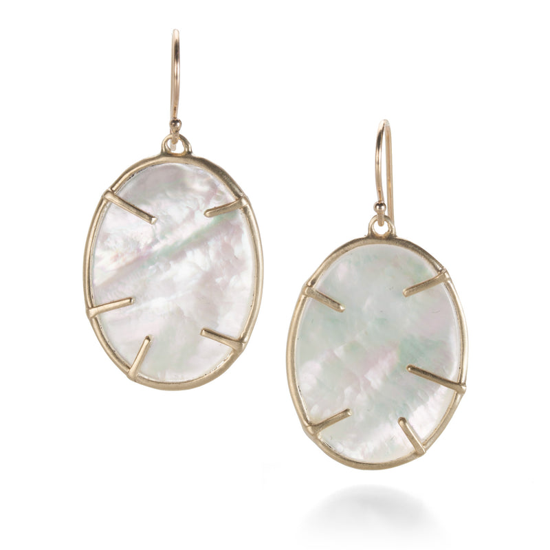 Annette Ferdinandsen 14k Small Silver Dollar Plant Earrings | Quadrum Gallery