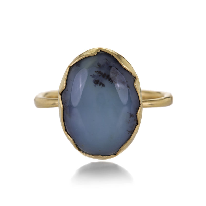 Annette Ferdinandsen 18k Blue Dendritic American Opal Ring | Quadrum Gallery