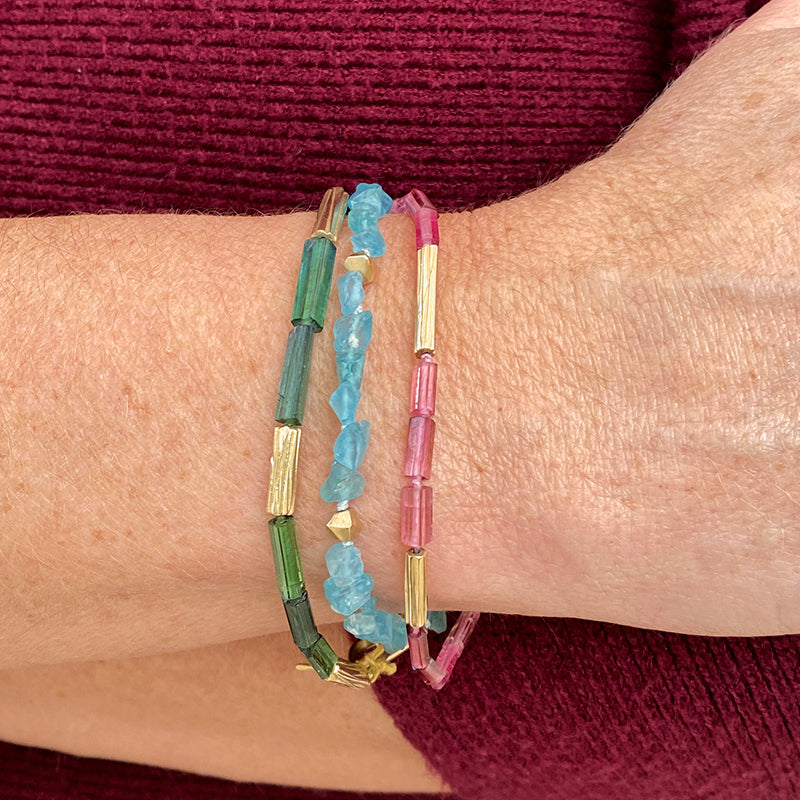 Annette Ferdinandsen Apatite Sea Glass Bracelet | Quadrum Gallery