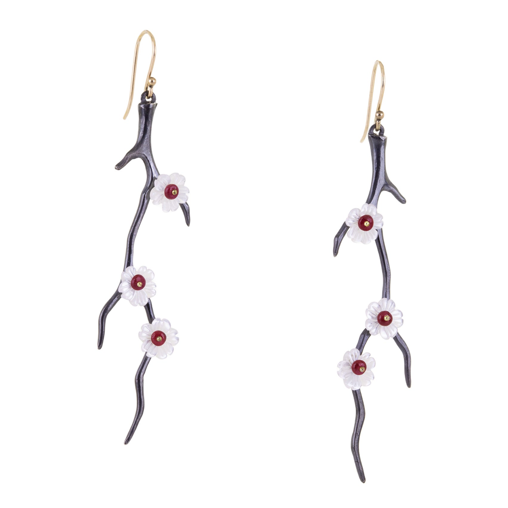 Annette Ferdinandsen Oxidized Silver Blossom Branches | Quadrum Gallery