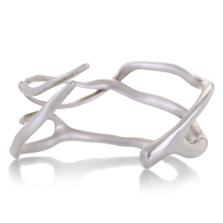 Annette Ferdinandsen Sterling SIlver Coral Branch Cuff  | Quadrum Gallery