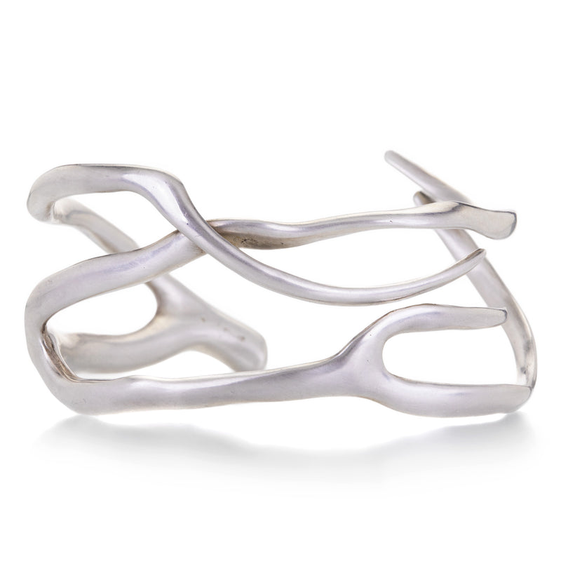 Annette Ferdinandsen Sterling SIlver Coral Branch Cuff  | Quadrum Gallery
