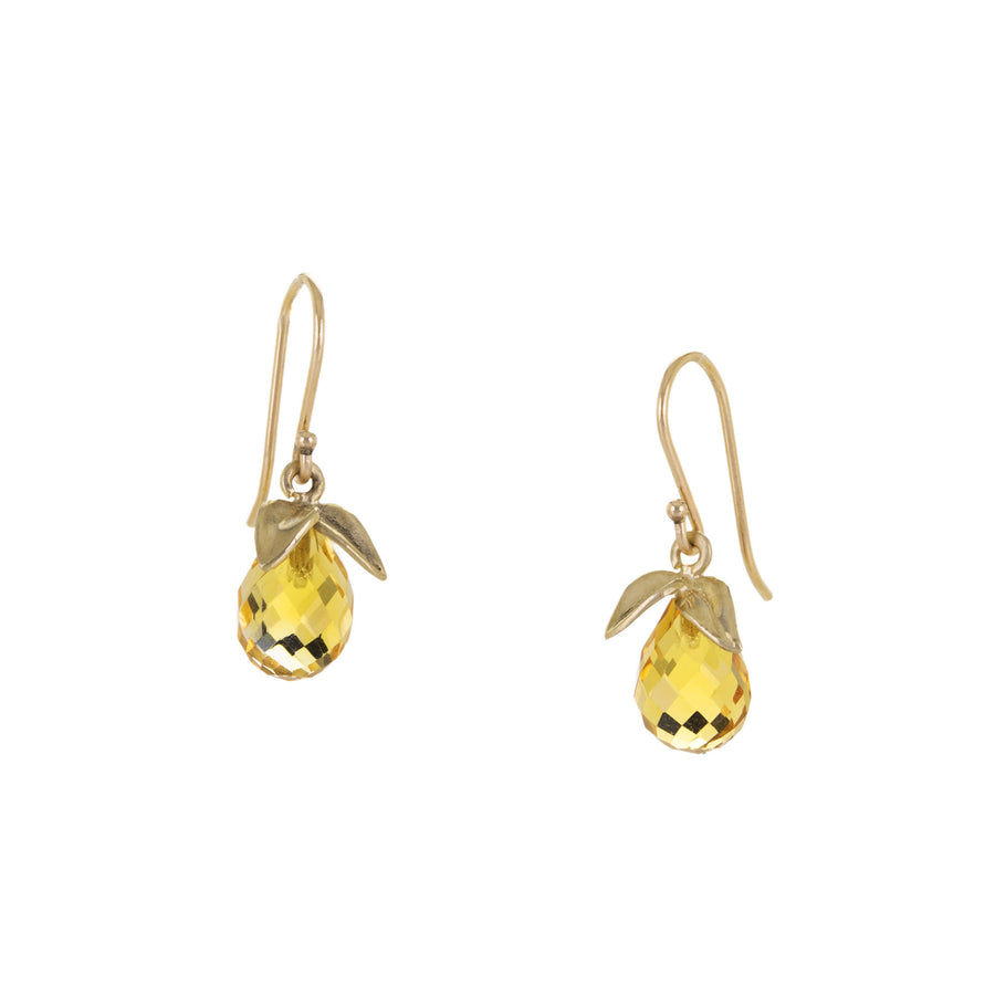 Annette Ferdinandsen Citrine Pear Drop Earrings | Quadrum Gallery