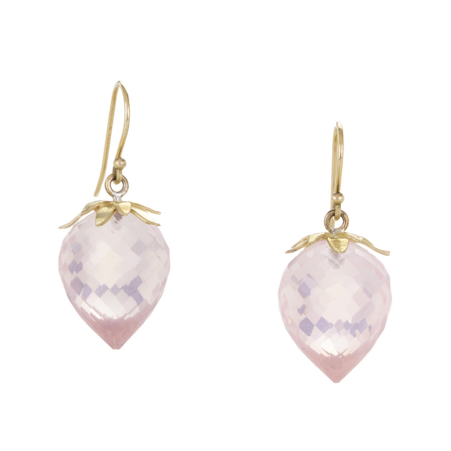 Annette Ferdinandsen Large Rose Quartz Strawberry Earrings | Quadrum Gallery