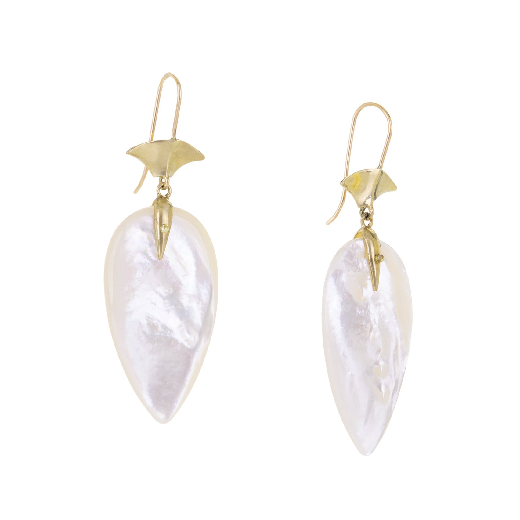 Annette Ferdinandsen Mother of Pearl Arrowhead Earrings | Quadrum Gallery