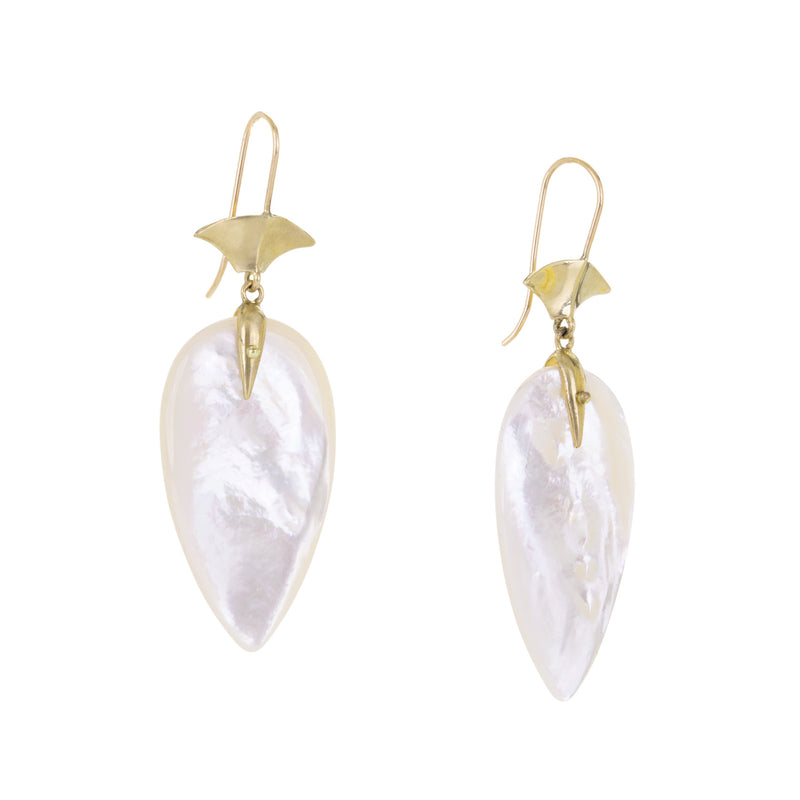 Annette Ferdinandsen Mother of Pearl Arrowhead Earrings | Quadrum Gallery
