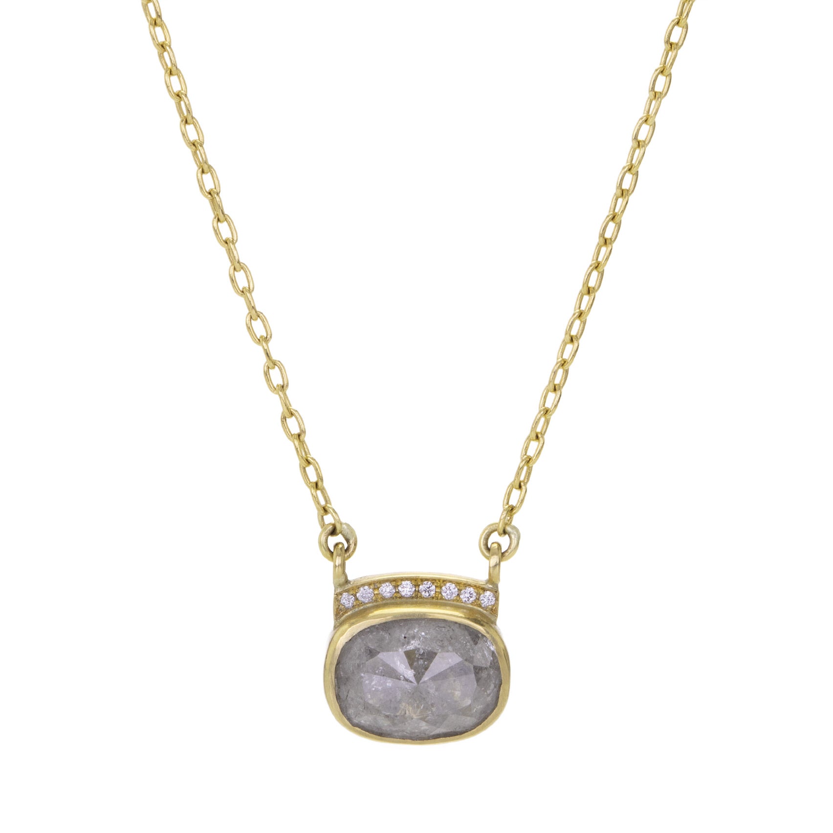 Annette Ferdinandsen Silver Diamond Roxy Pendant Necklace | Quadrum Gallery