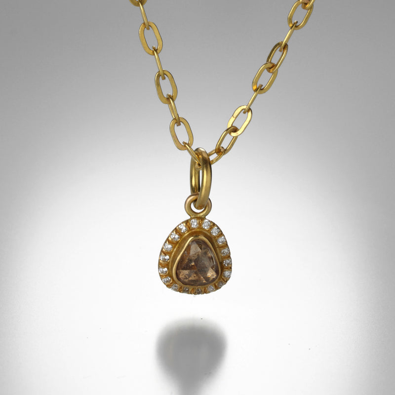 Annie Fensterstock Pave Sapphire Pendant | Quadrum Gallery