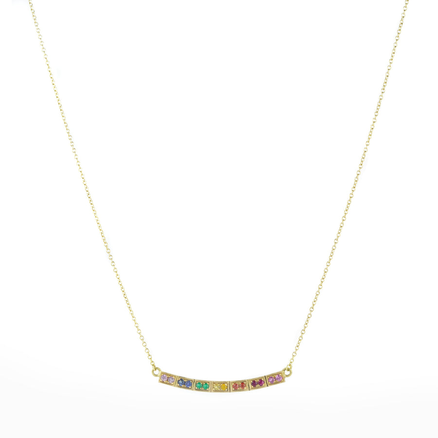 Annie Fensterstock 16" Rainbow Rock Necklace | Quadrum Gallery