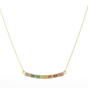 Annie Fensterstock 16" Rainbow Rock Necklace | Quadrum Gallery