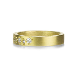 Annie Fensterstock 4mm Band with Diamonds | Quadrum Gallery