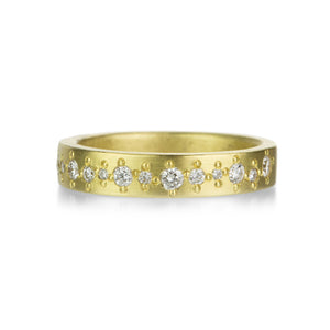 Annie Fensterstock 4mm Band with Diamonds | Quadrum Gallery