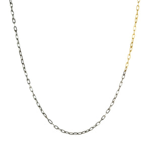 Annie Fensterstock Baby Oval Link Mixed Metal Chain | Quadrum Gallery