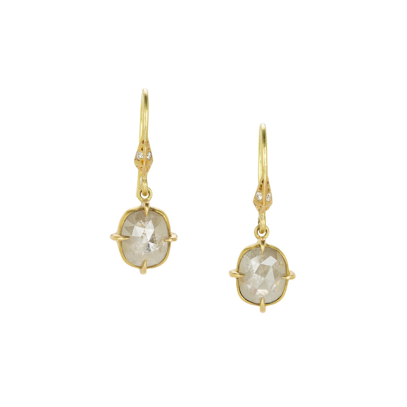 Annie Fensterstock Ice Diamond Drop Earrings | Quadrum Gallery