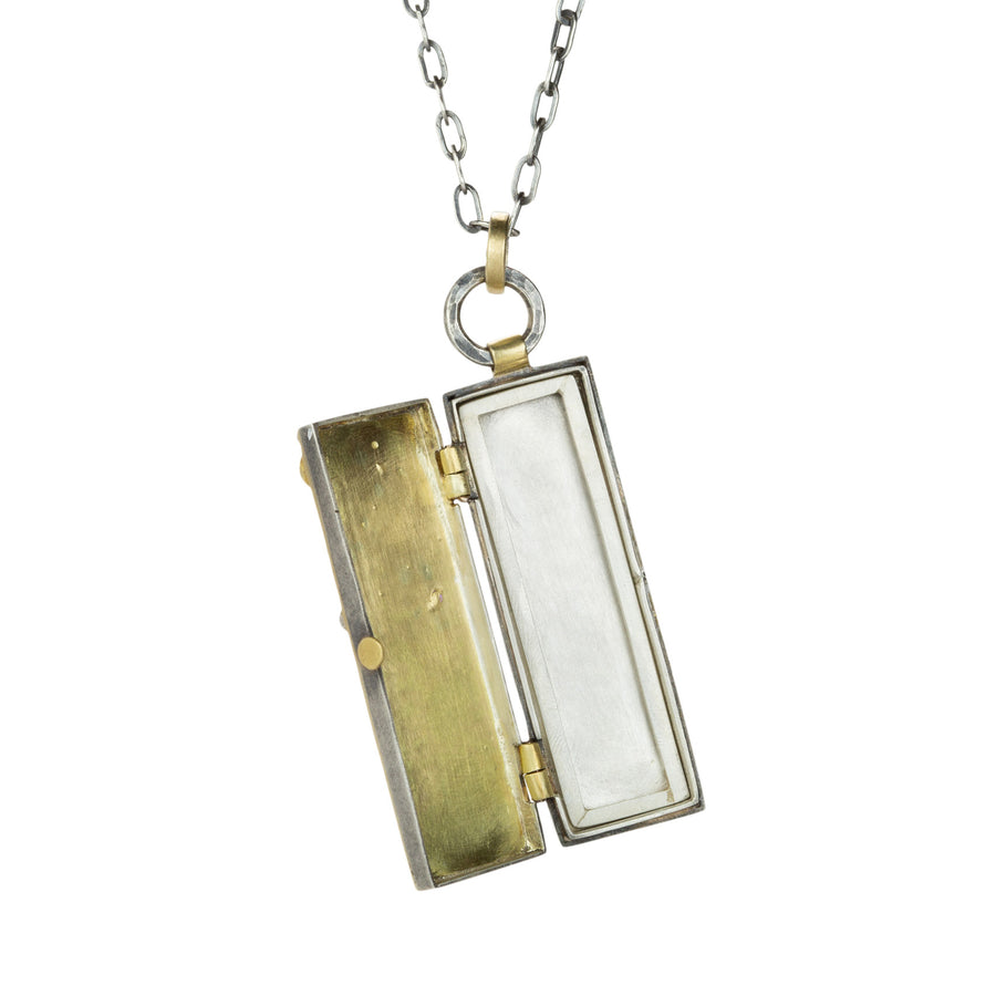 Annie Fensterstock Rectangular Confetti Locket (Pendant Only) | Quadrum Gallery