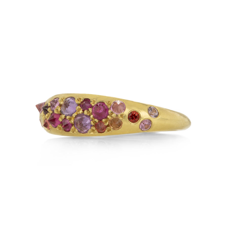 Annie Fensterstock Tapered Multi Sapphire Ring | Quadrum Gallery