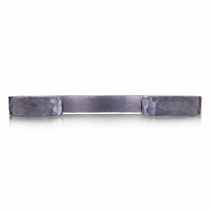 Annie Fensterstock Oxidized Silver Diamond Dance Cuff Bracelet | Quadrum Gallery