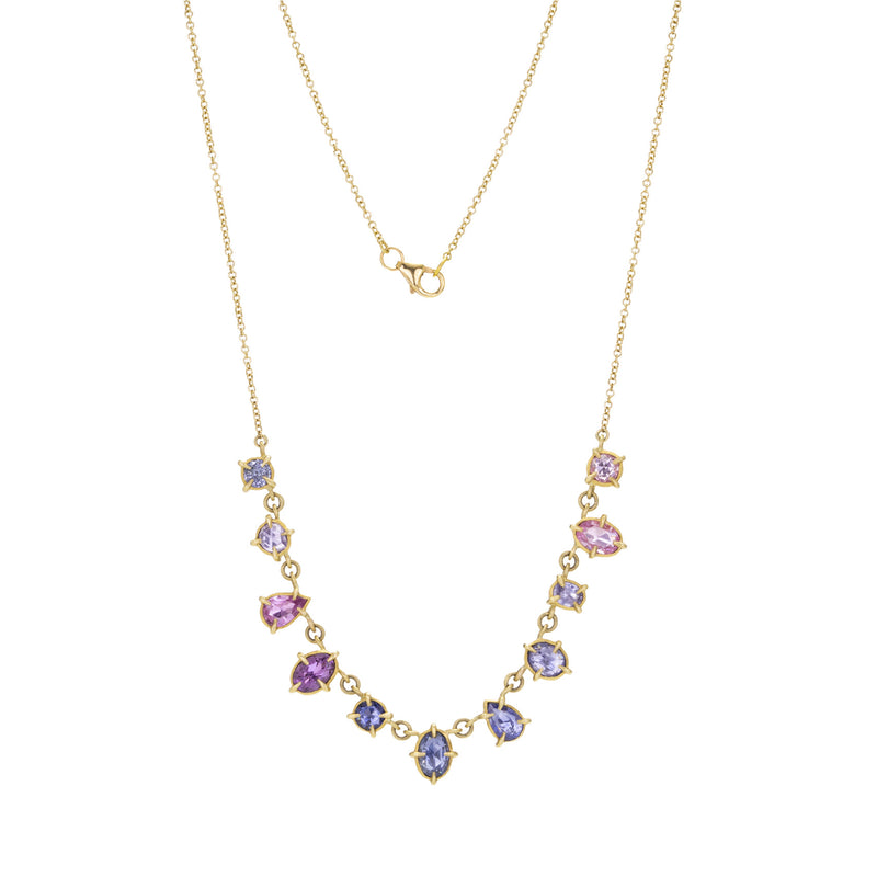 Annie Fensterstock 18k Multi Sapphire Necklace | Quadrum Gallery