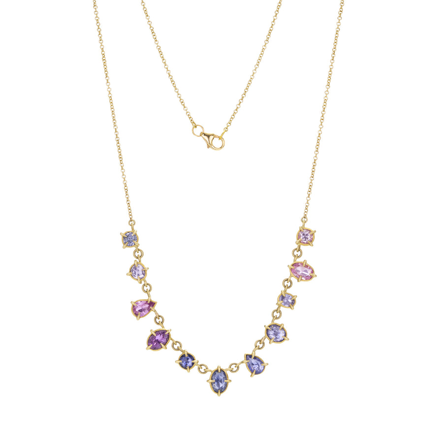 Annie Fensterstock 18k Multi Sapphire Necklace | Quadrum Gallery