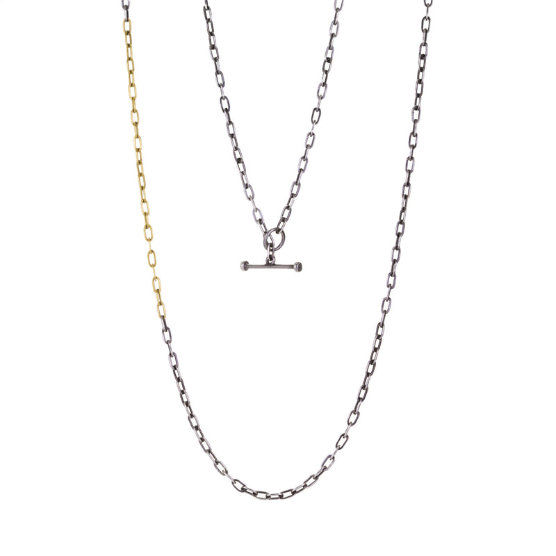 Annie Fensterstock 36" Mixed Metal Baby Oval Link Chain | Quadrum Gallery