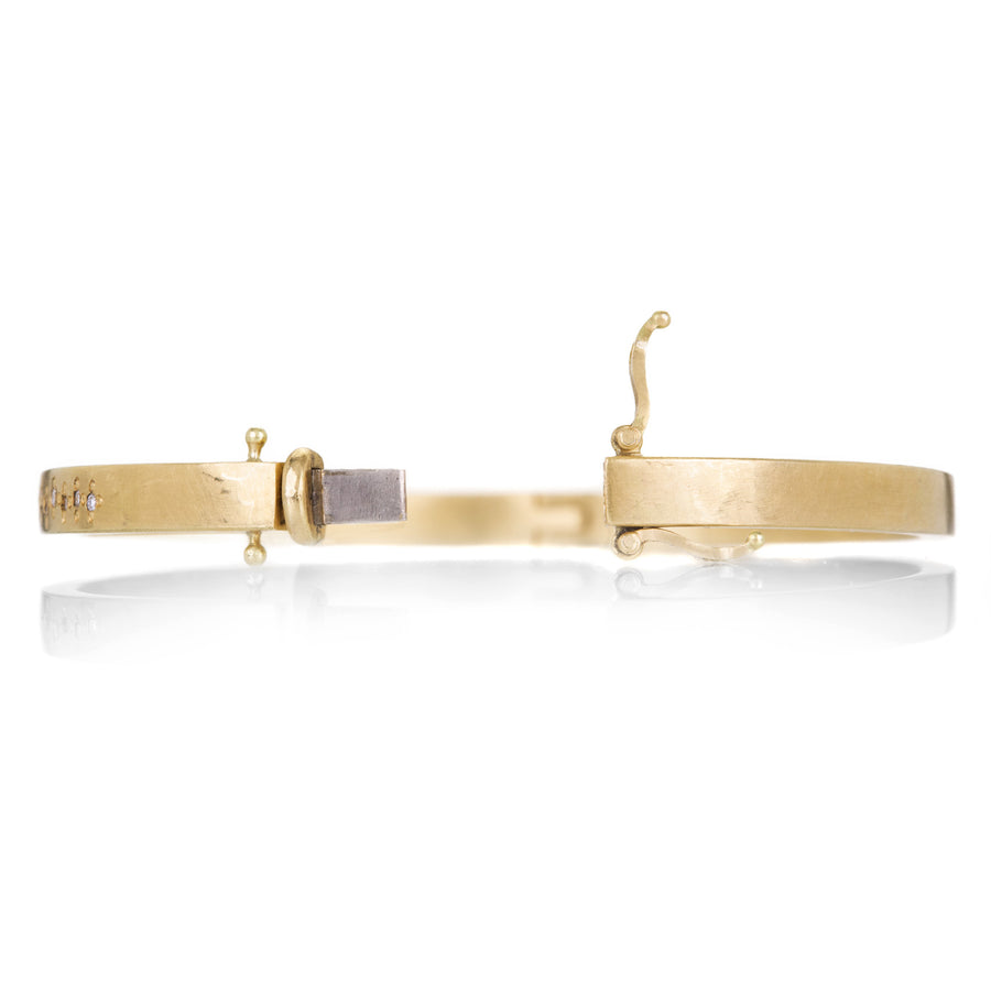 Annie Fensterstock 18k Hinged Diamond Bracelet | Quadrum Gallery