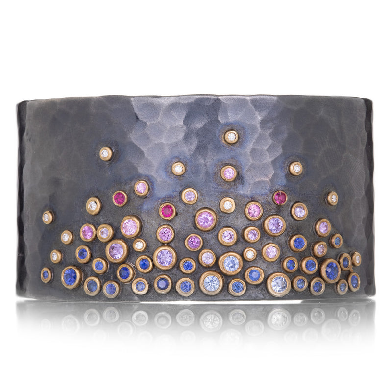 Multi Sapphire Burst Cuff