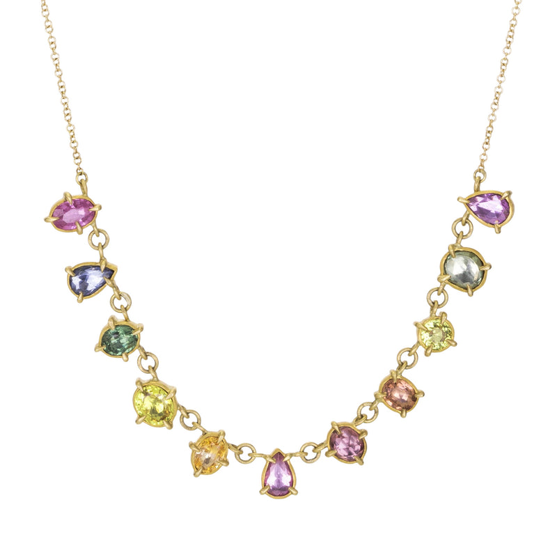 Annie Fensterstock Eleven Sapphire Rainbow Necklace | Quadrum Gallery