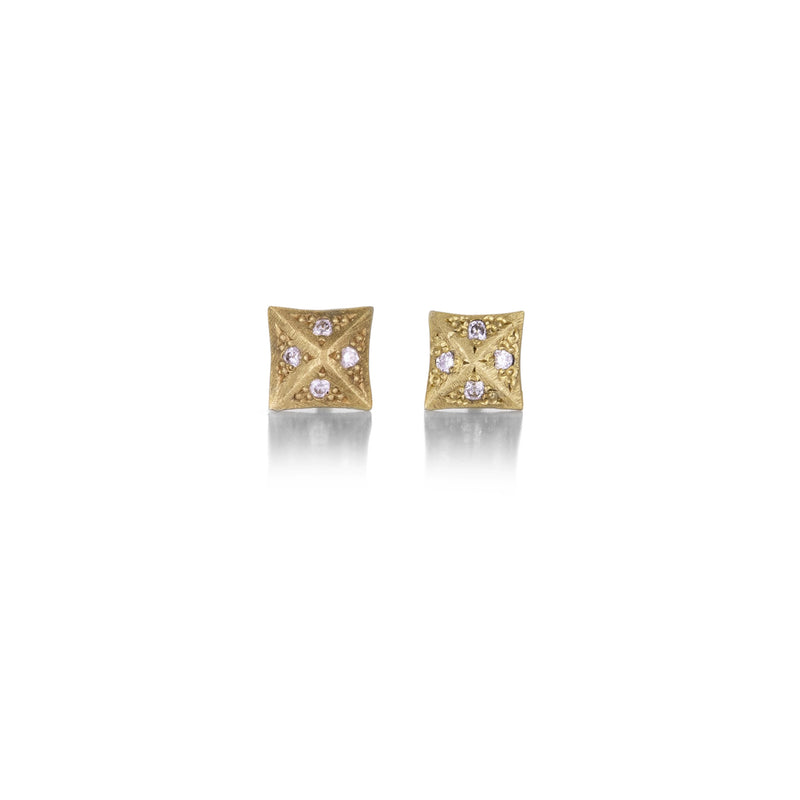 Annie Fensterstock Diamond Pyramid Studs | Quadrum Gallery
