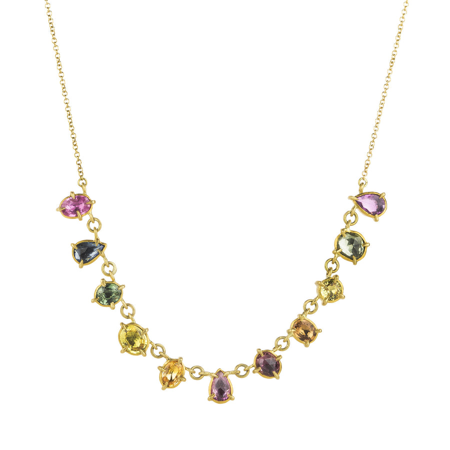Annie Fensterstock Eleven Rainbow Sapphire Necklace | Quadrum Gallery