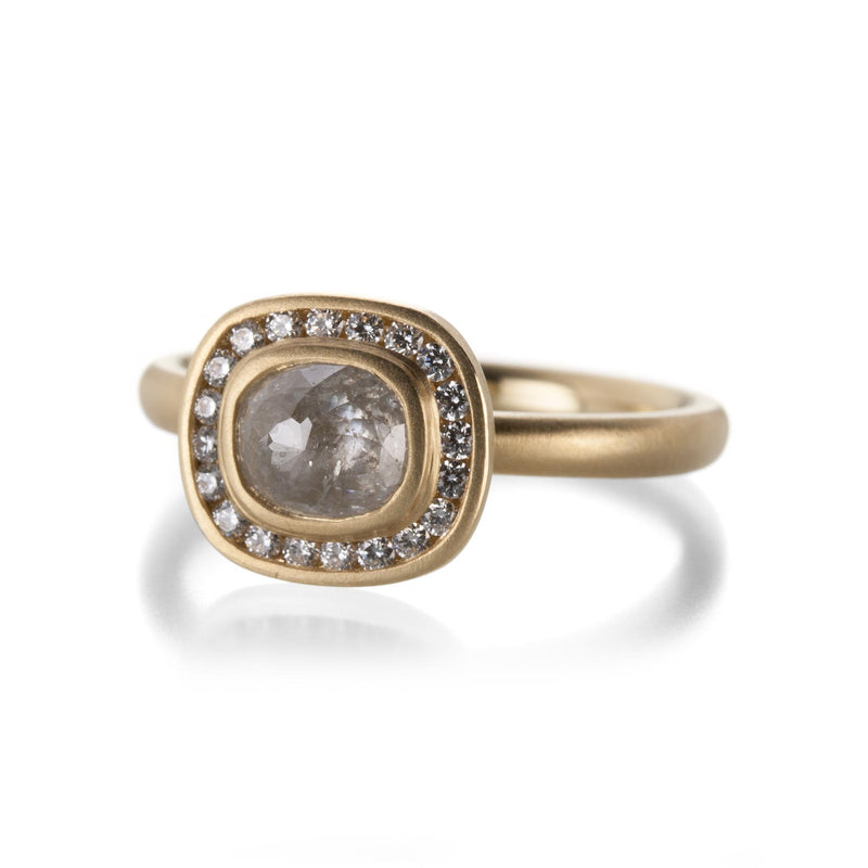 Anne Sportun White Cushion Rose Cut Diamond Ring | Quadrum Gallery