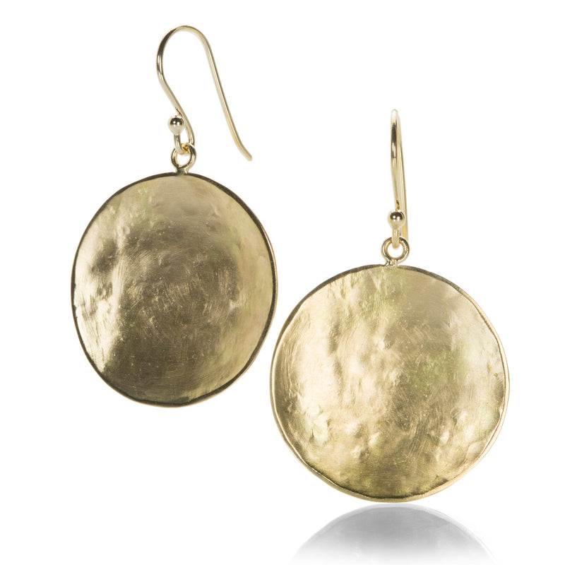 Anne Sportun Hammered Disc Drop Earrings | Quadrum Gallery