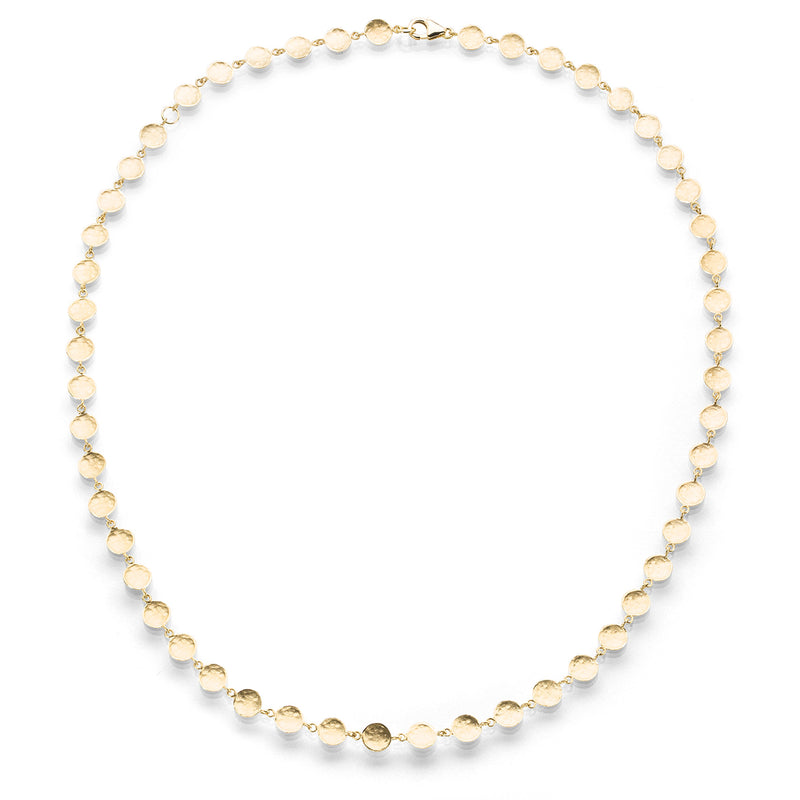 Anne Sportun 18k Hammered Disc Necklace | Quadrum Gallery