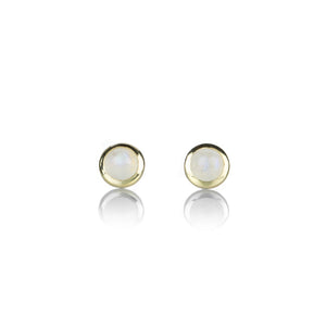 Anne Sportun Moonstone Cup Stud Earrings | Quadrum Gallery