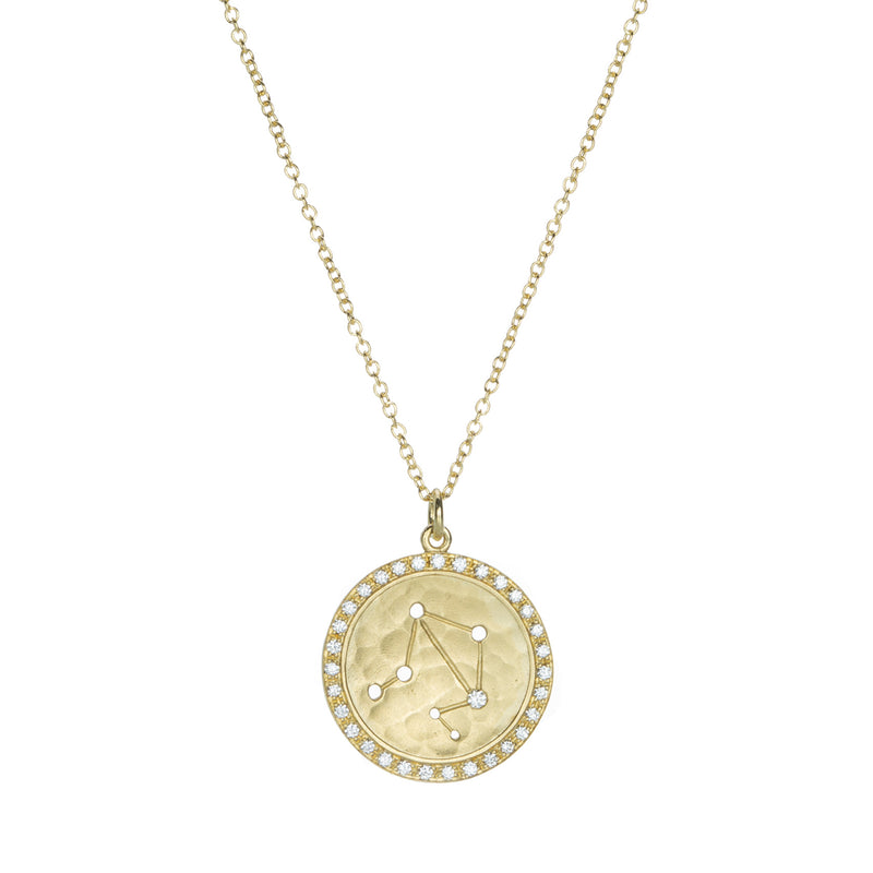 Anne Sportun Libra Pave Halo Sign Necklace | Quadrum Gallery