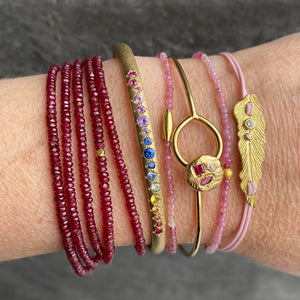 Anne Sportun 18k Ruby Wrap Bracelet  | Quadrum Gallery