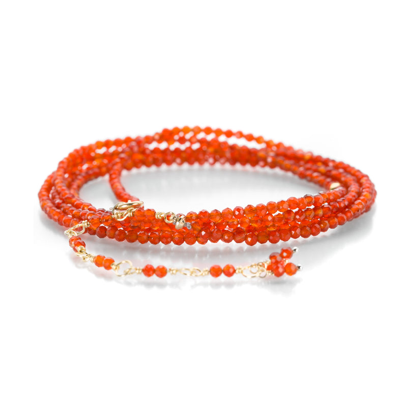 Anne Sportun 34" - Red Carnelian Wrap Bracelet | Quadrum Gallery