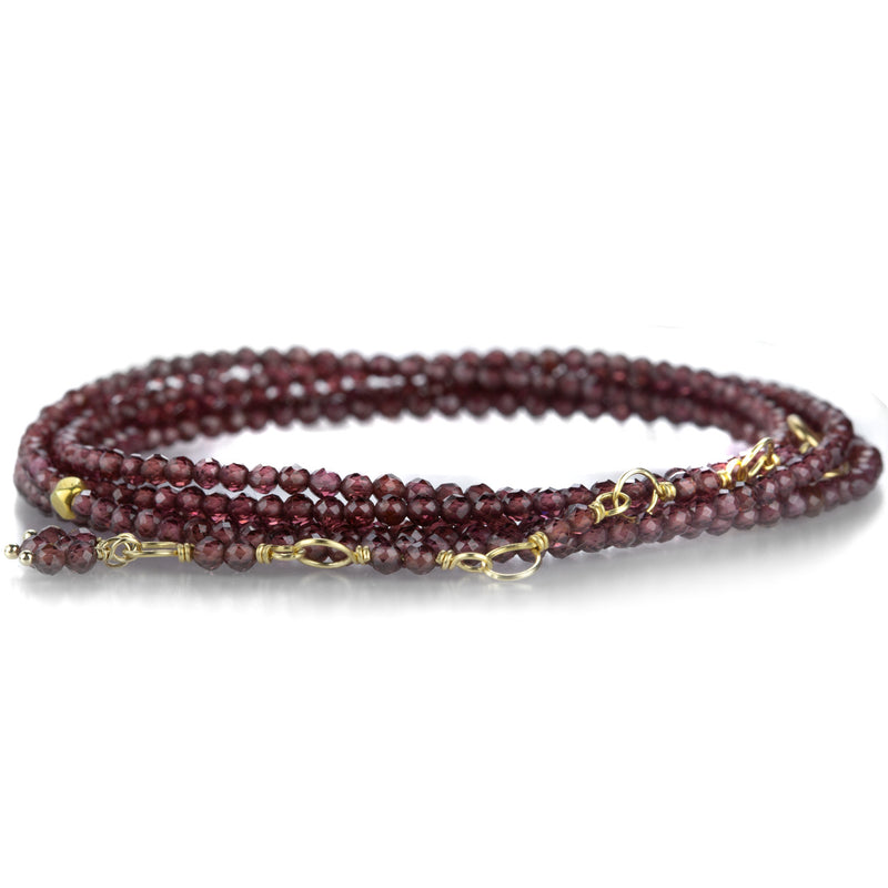 Anne Sportun 18k Red Garnet Wrap Bracelet  - 34" | Quadrum Gallery