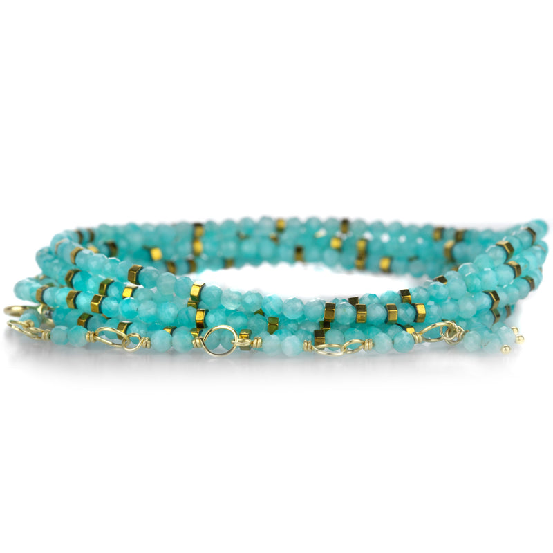 Anne Sportun Amazonite Confetti Wrap Bracelet -34" | Quadrum Gallery