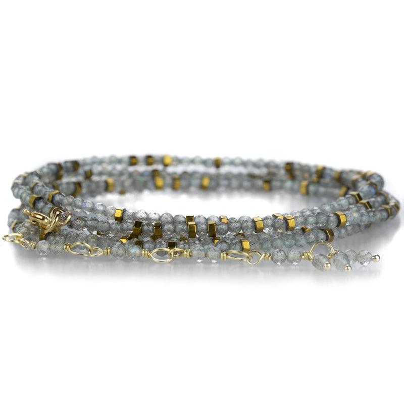 Anne Sportun 18k Labradorite Confetti Wrap Bracelet - 34" | Quadrum Gallery