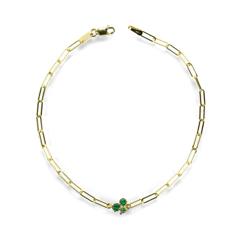 Anne Sportun Tiny Trio Emerald Festival Bracelet | Quadrum Gallery