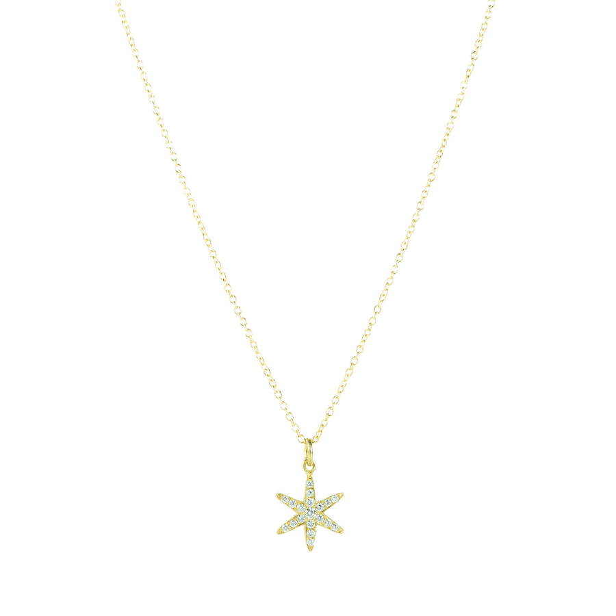 Anne Sportun Pave Diamond Star Pendant Necklace | Quadrum Gallery